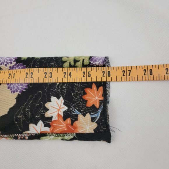 LUCKY BRAND Womens MEDIUM Thermal Shirt Asian Boho Retro Vintage Hippie Flower - Picture 12 of 14